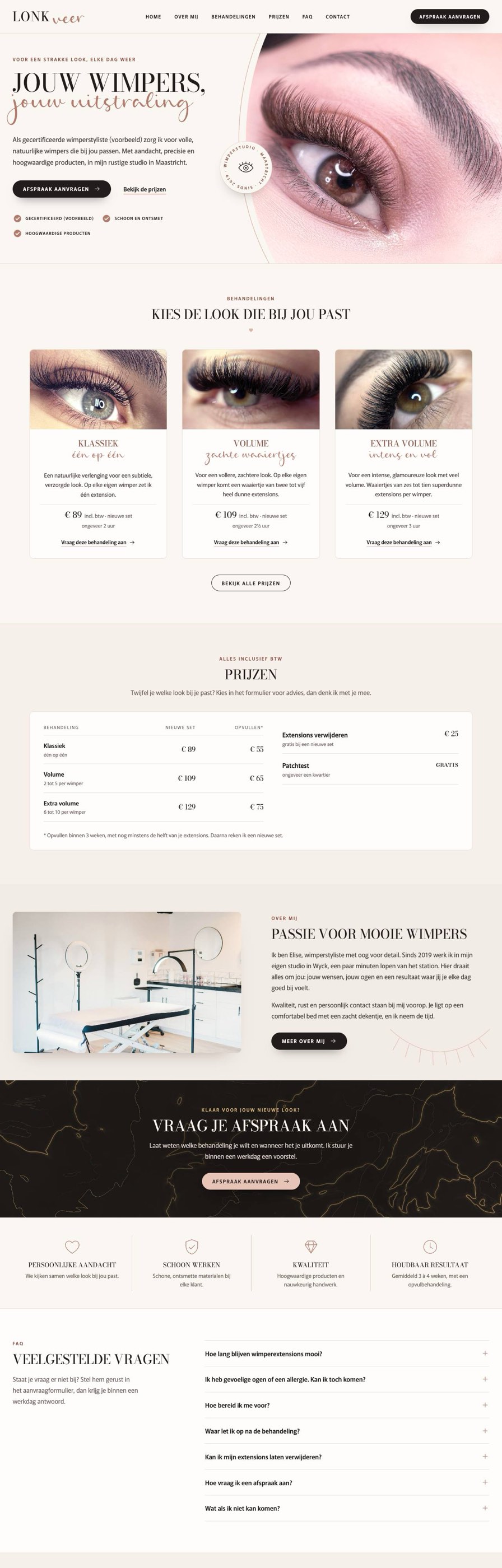 Homepage van Lonkveer