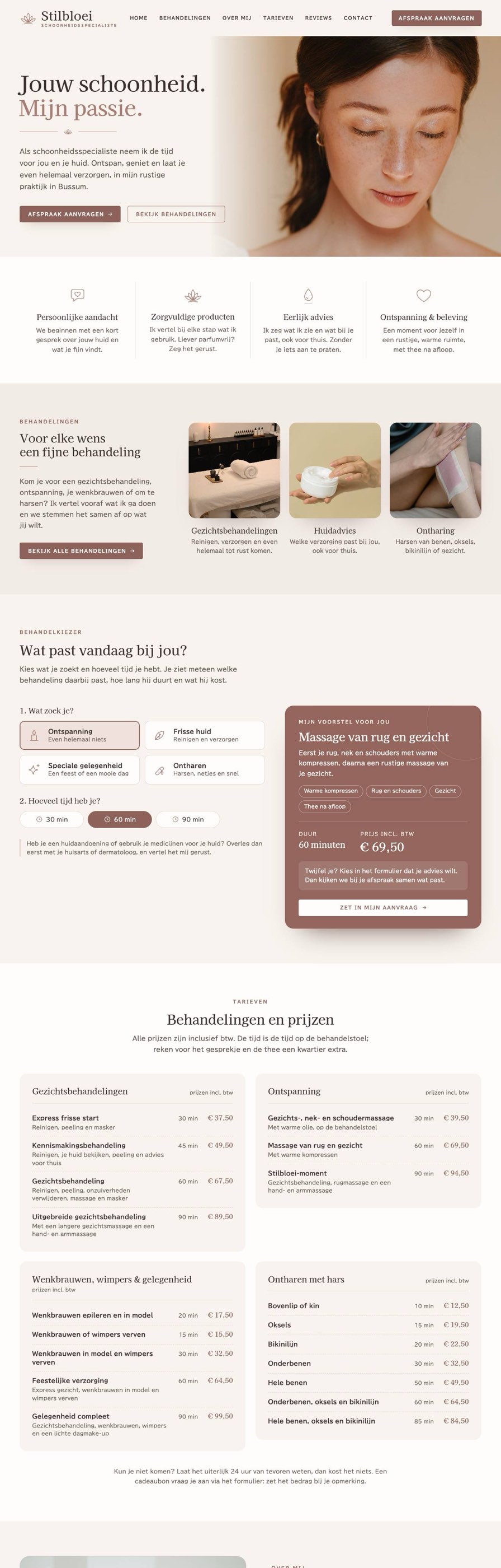 Homepage van Stilbloei